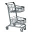 EXpress6000 two-tier wire convenience shopping cart with child seat