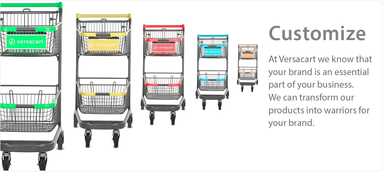 Customize your carts & baskets with custom logo and branding options