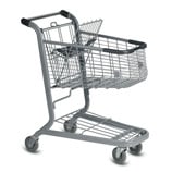 E-Series 85 Liter metal wire shopping cart