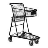 EXpress3150 metal wire convenience shopping cart in black