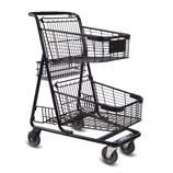 EXpress5150 metal wire convenience shopping cart in black