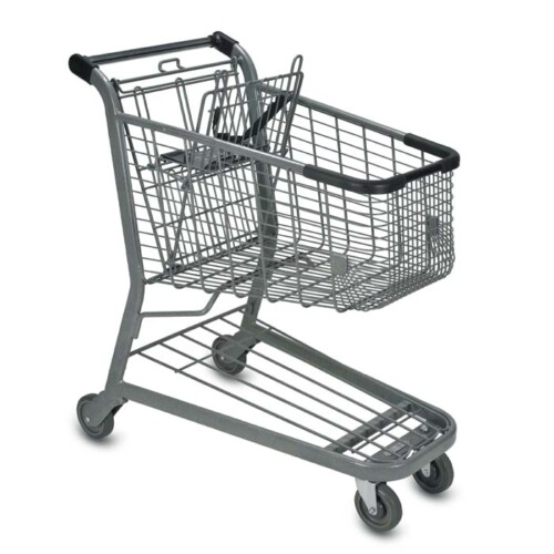 E Series 125 Liter Metal Wire Shopping Cart