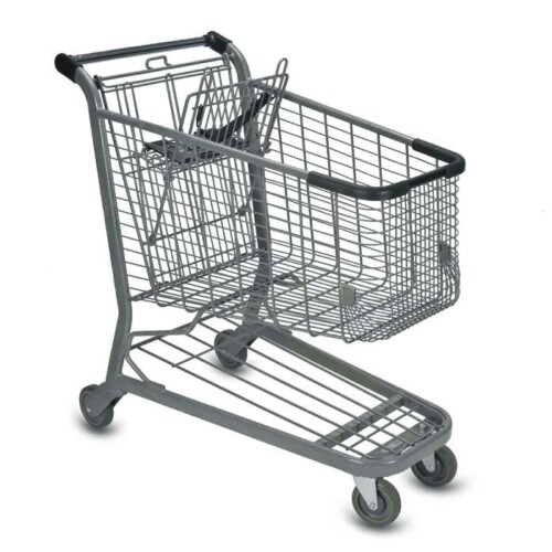 E Series 160 Liter Metal Wire Shopping Cart