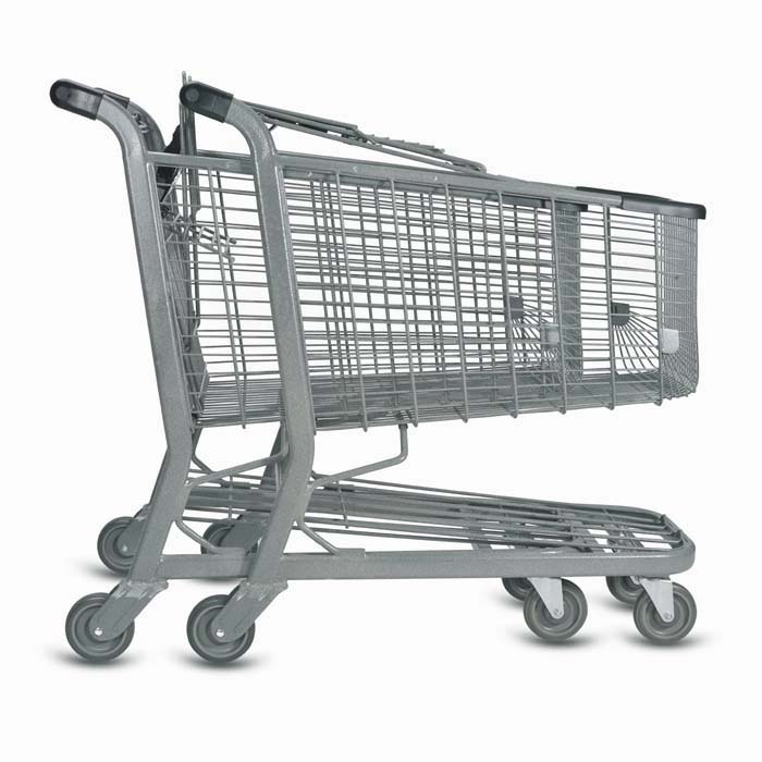 Four-Wheel Stainless Steel Wire Shopping Trolley, For Supermarket, Load  Capacity: 60kg at Rs 3500/piece in Kota