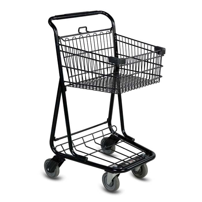 Technibilt Coated Wire Shopping Cart With Black Accents - 35 3/4L x 21W x  38 1/2H