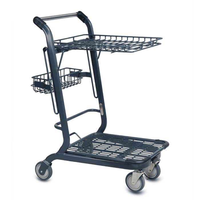EXpress™ 3556 Two-Tier Wire Shopping Cart - Versacart