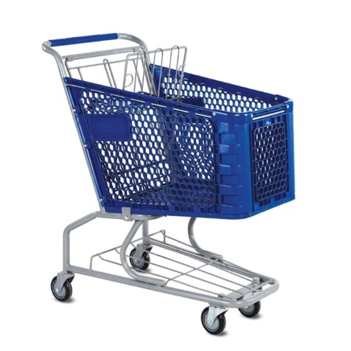 H Series 85 Liter Plastic Shopping Cart