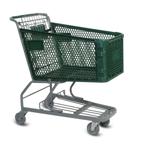 H Series 165 Liter Plastic Shopping Cart