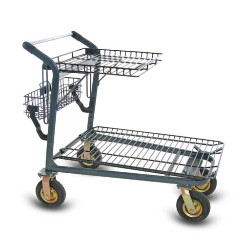 EZtote985 metal wire lawn and garden shopping cart