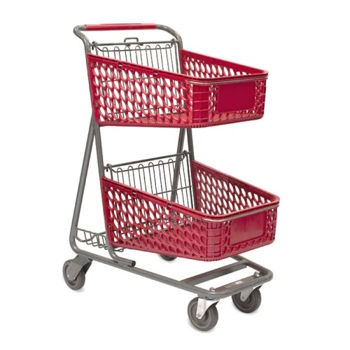 TT-100-S-T Plastic Convenience Shopping Cart