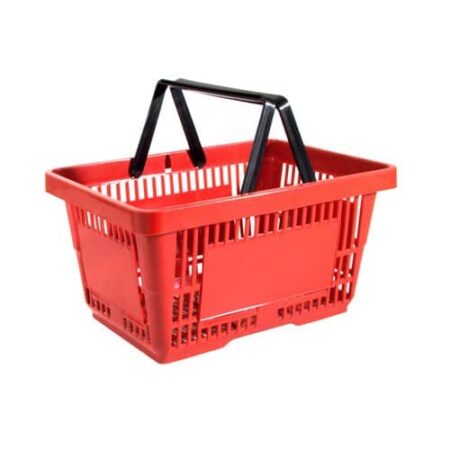 Shopping baskets: Hand Baskets and Rolling Baskets