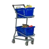 EZcart Double Basket Shopping Cart