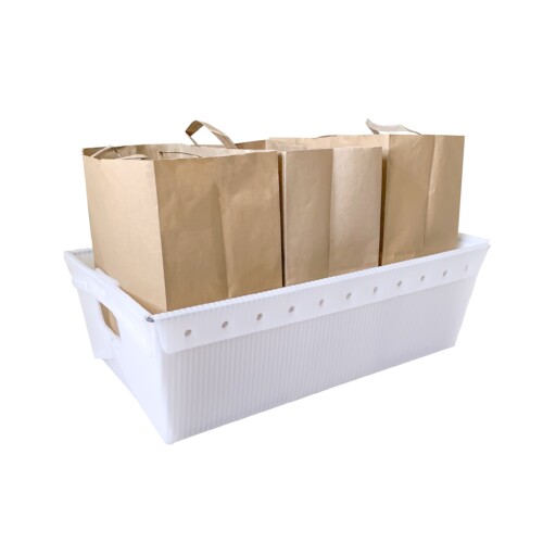 Warehouse picking bin, order picking bin for 4240 shown with bags