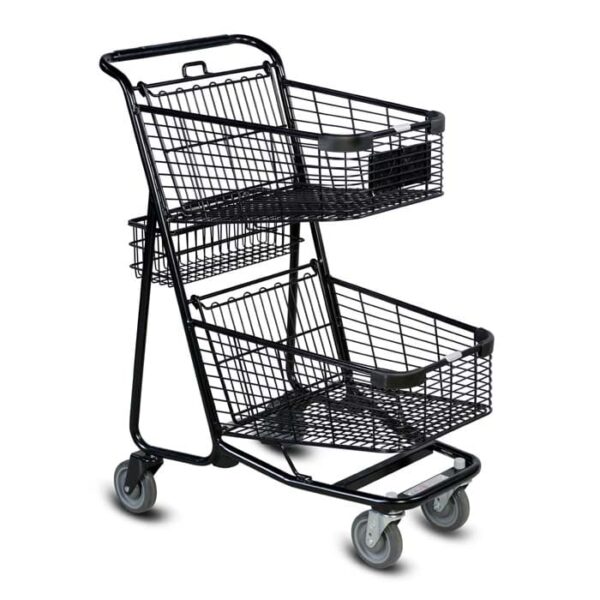 EXpress™5050 Metal Two-Tier Shopping Cart