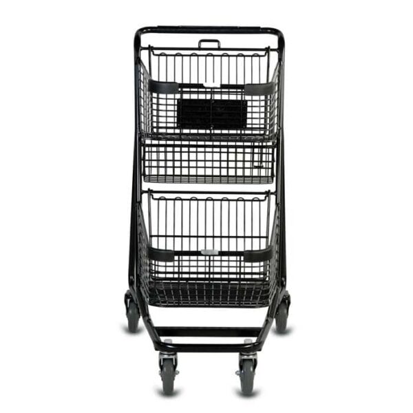EXpress™5050 Metal Two-Tier Shopping Cart - Image 3