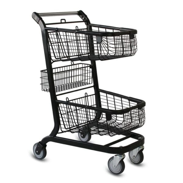 EXpress™6000 Metal Two-Tier Shopping Cart