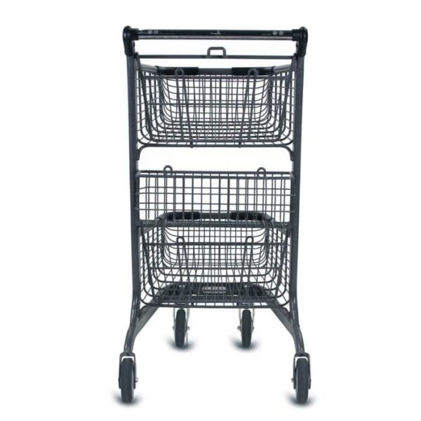 EXpress™6000 Metal Two-Tier Shopping Cart - Image 3