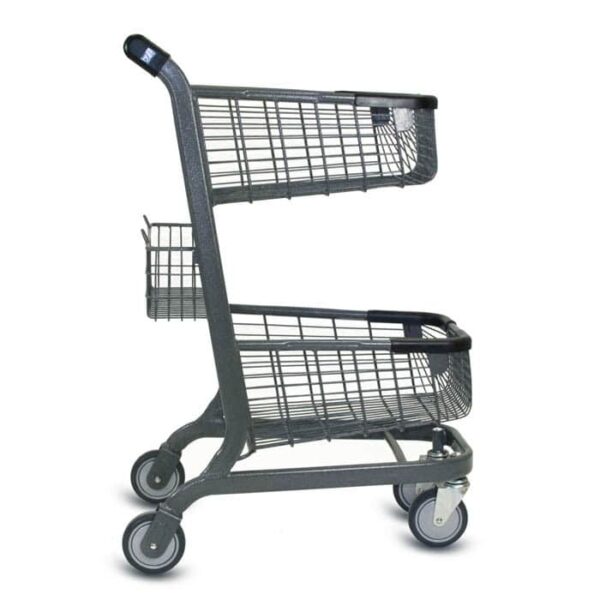 EXpress™6000 Metal Two-Tier Shopping Cart - Image 2