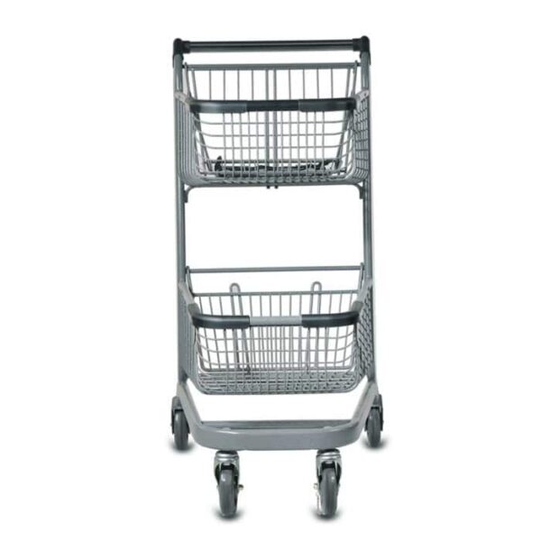 EXpress™6000 Metal Two-Tier Shopping Cart - Image 8