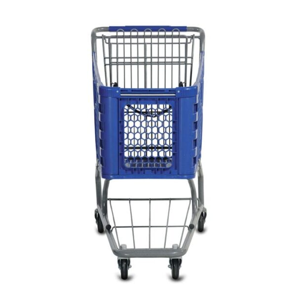 H Series 85 Liter Plastic Shopping Cart - Image 3