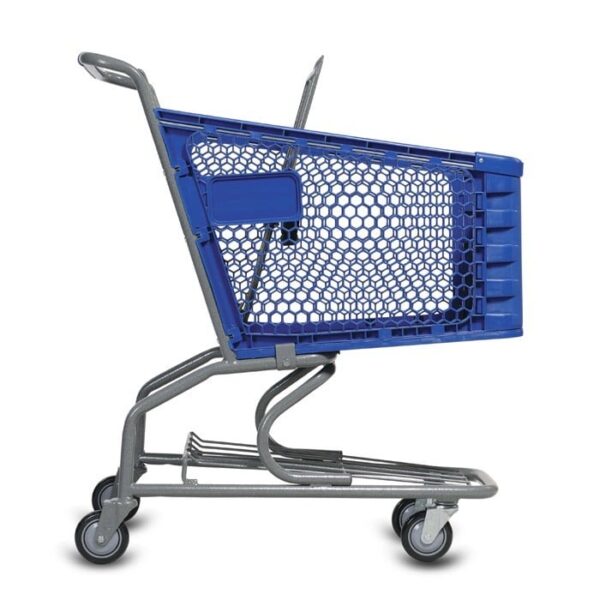 H Series 85 Liter Plastic Shopping Cart - Image 2