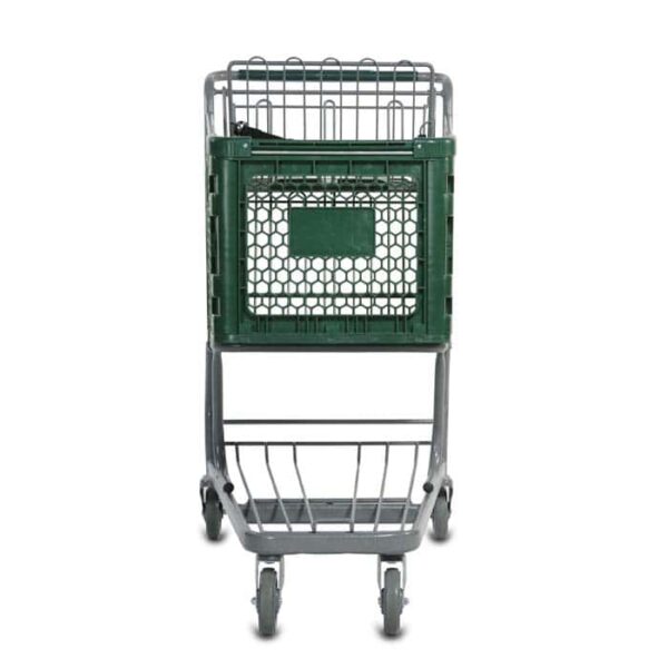 H Series 165 Liter Plastic Shopping Cart - Image 3