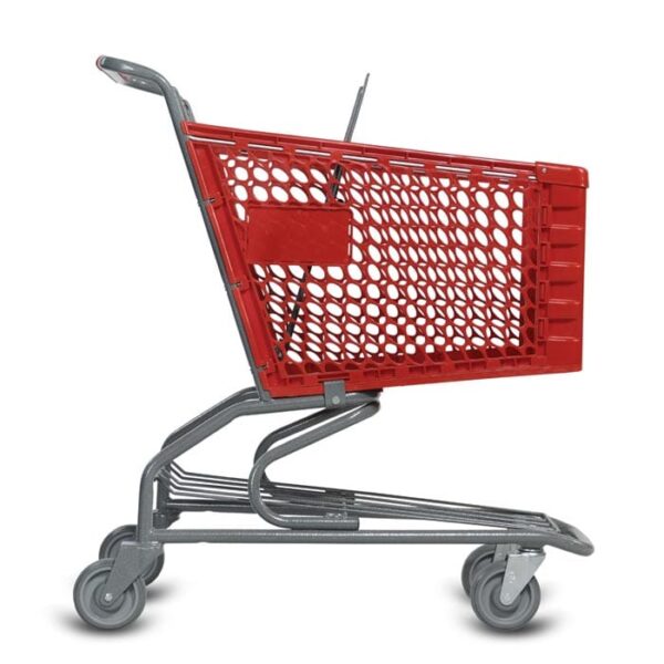 V Series 90 Liter Plastic Shopping Cart - Image 2
