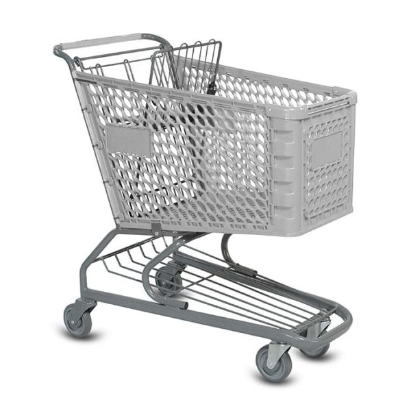 V Series 145 Liter Plastic Shopping Cart - Image 9