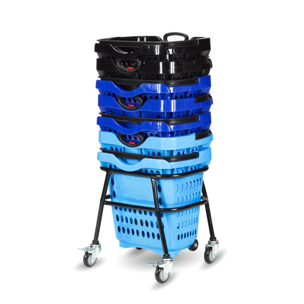 Rolling Shopping Basket Rack for 40 Liter Basket - Image 2