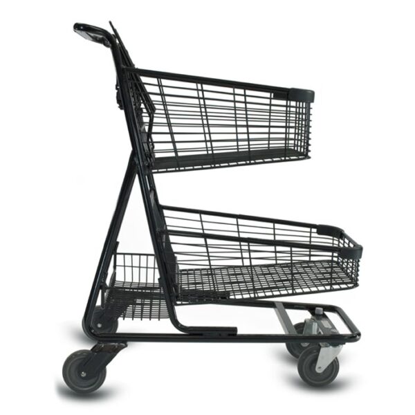 EXpress™7030 Metal Two-Tier Shopping Cart - Image 3