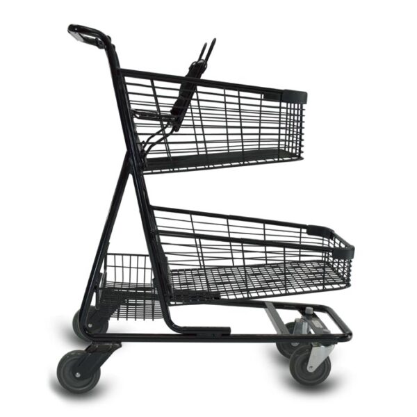 EXpress™7030 Metal Two-Tier Shopping Cart - Image 2