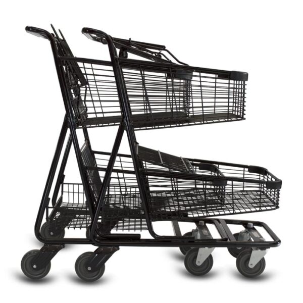 EXpress™7030 Metal Two-Tier Shopping Cart - Image 8