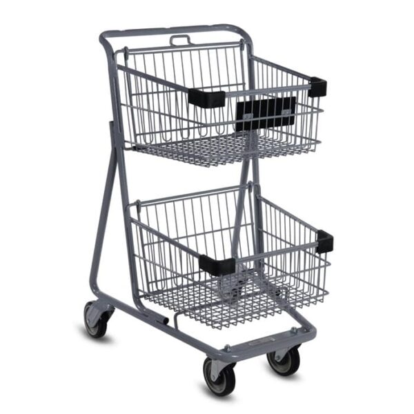 EXpress™4545 Metal Two-Tier Shopping Cart
