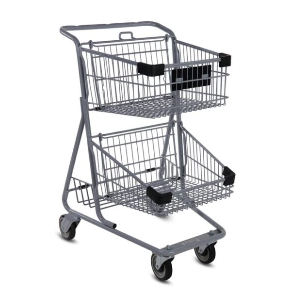 EXpress™4546 Metal Two-Tier Shopping Cart