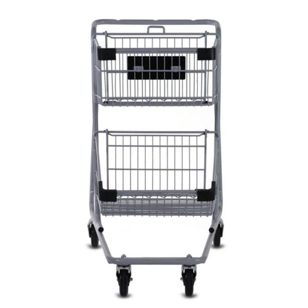 EXpress™4546 Metal Two-Tier Shopping Cart - Image 3