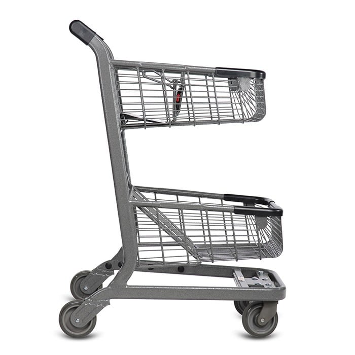 EXpress6500-metal-wire-shopping-cart-45-degree-view