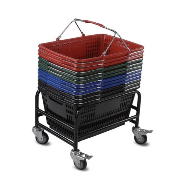 Rolling Shopping Basket Rack for 30 Liter Basket - Image 2