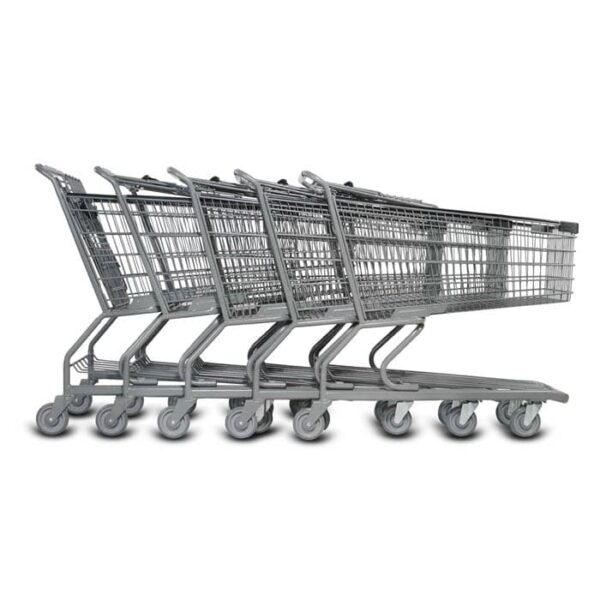 S Series 180 Liter Metal Shopping Cart - Image 5