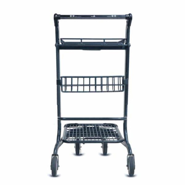 EXpress™3556 Metal Two-Tier Shopping Cart - Image 4